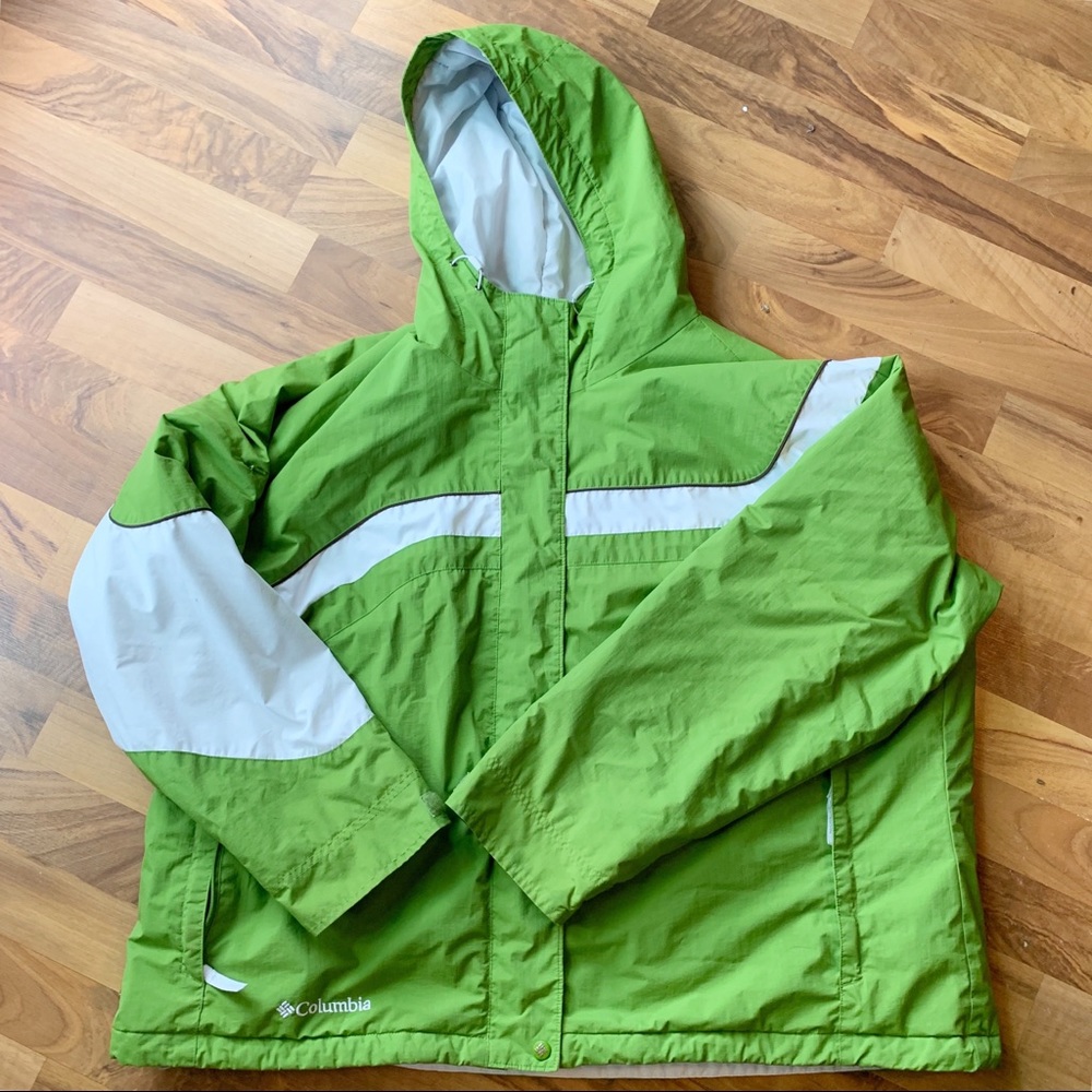 Columbia Green and White Women's Jacket